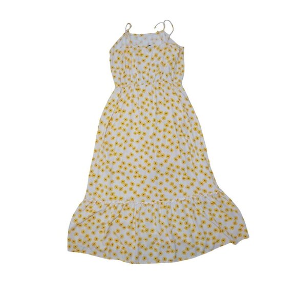 Art Class Yellow Floral Maxi Dress XXL 16/18 Spaghetti Straps Sunflower Print. - Picture 2 of 10